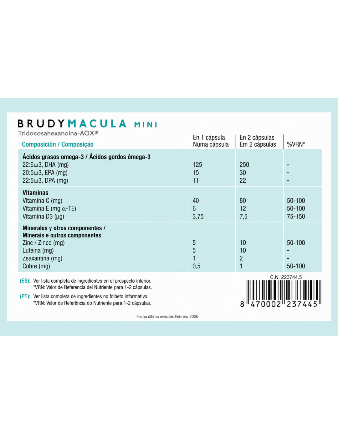Brudy Macula Mini 90 cap.