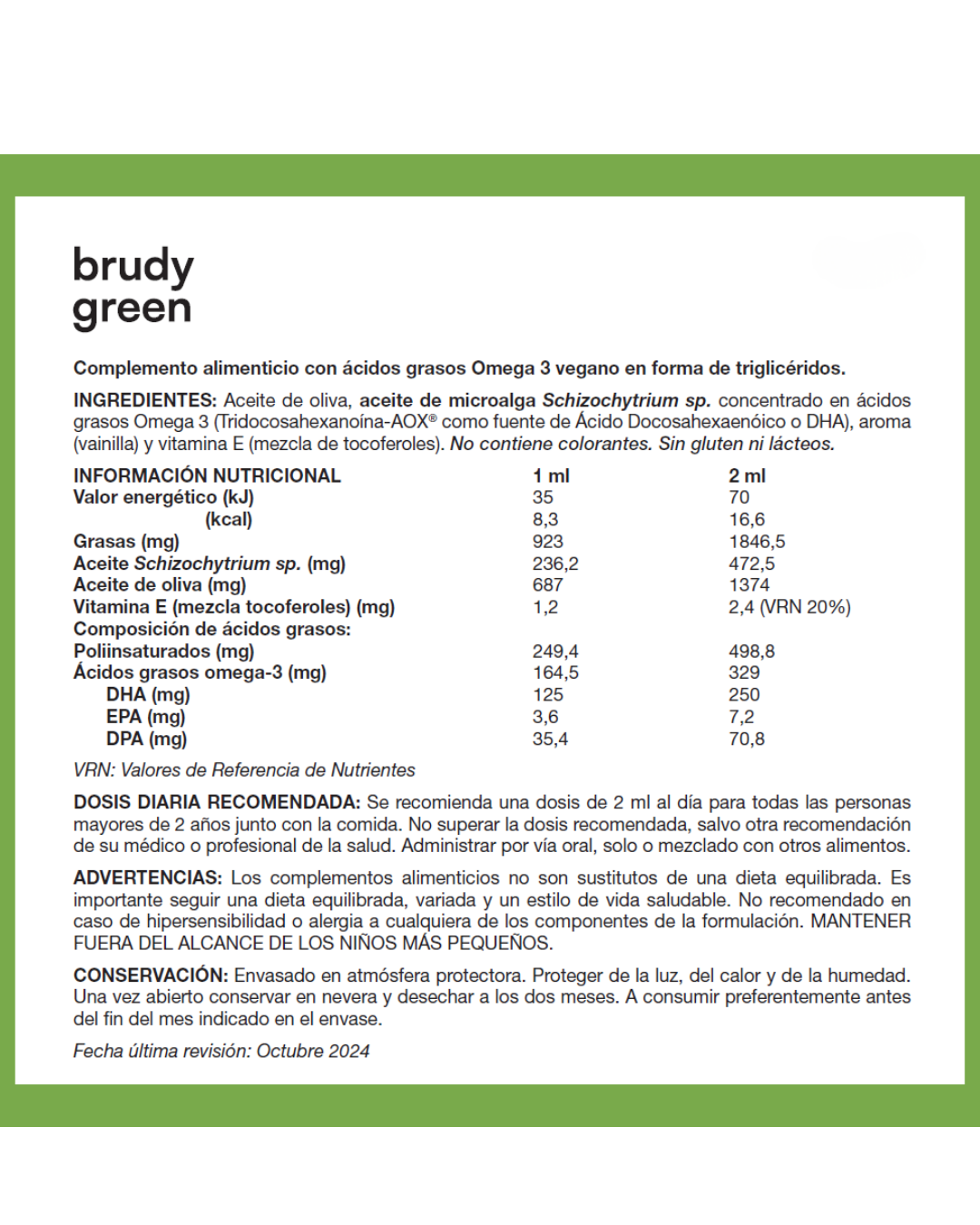 Brudy Green 60 ml.