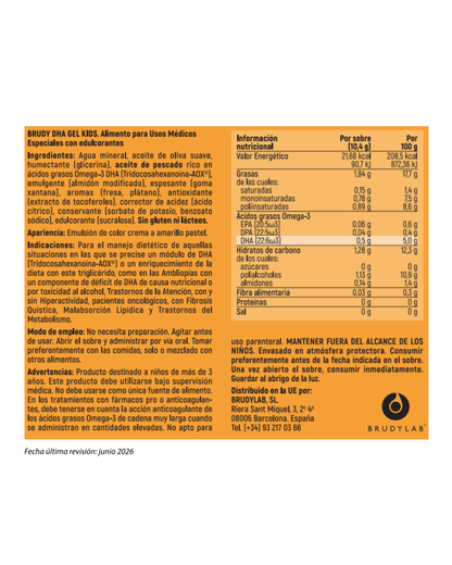 BRUDY GEL DHA KIDS | DHA 500 (30 sobres)
